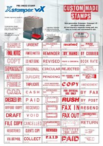 Xstamper leaflet (stock title)