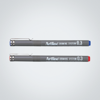 Artline EK234 Zeichenstift, Schwarz – Technischer Stift Für Präzisionszeichnen, Verschiedene Strichstärken