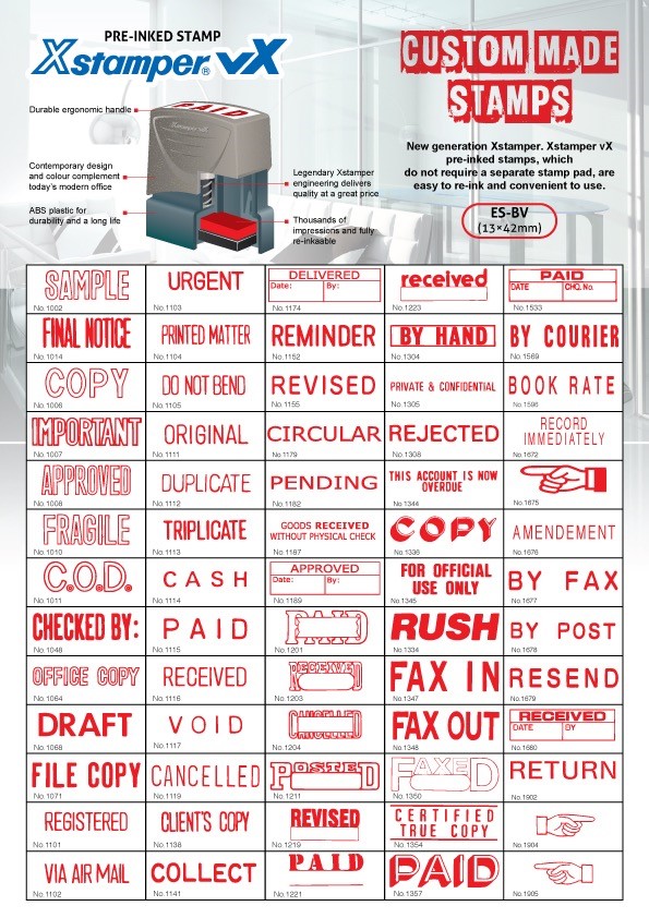 » Xstamper® vX ESBV