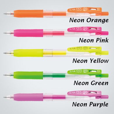 Zebra Sarasa Clip Neon 0.5 (JJ15) - Image 4