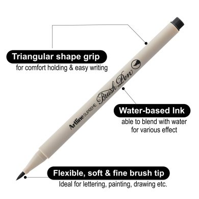 Artline Supreme Fine Brush Pen (36 Colors Set) - Image 5